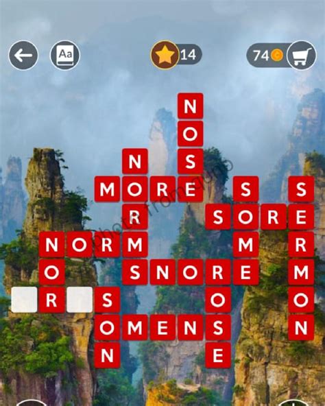 Wordscapes Level 155, Pillar 11 .